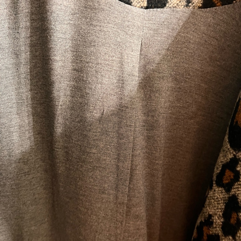 NWT Logo by Lori Goldstein Leopard Animal Jacquard Coat Rust A282170 Size 20W - Picture 3 of 6